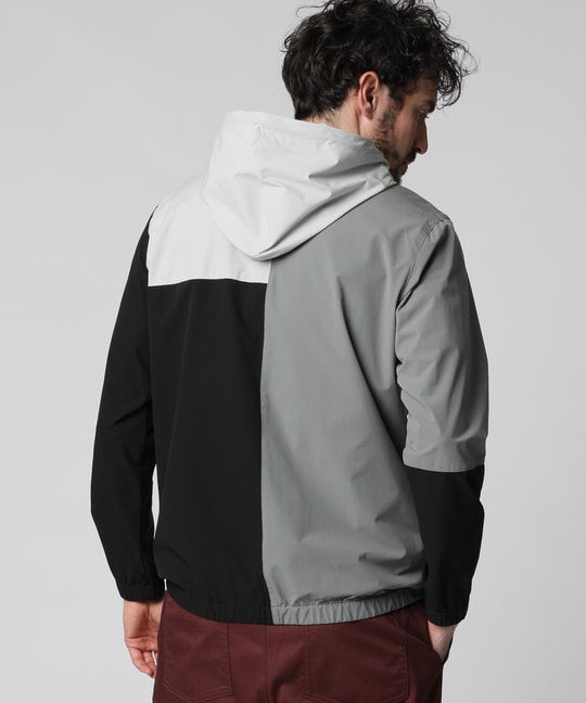 4WAYストレッチタフタ カラーパネル ブルゾン