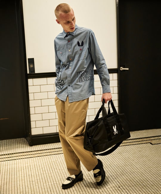 エンブロイダリー ダンガリーワッシャー シャツ