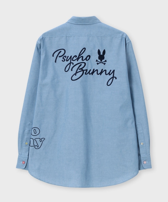 エンブロイダリー ダンガリーワッシャー シャツ