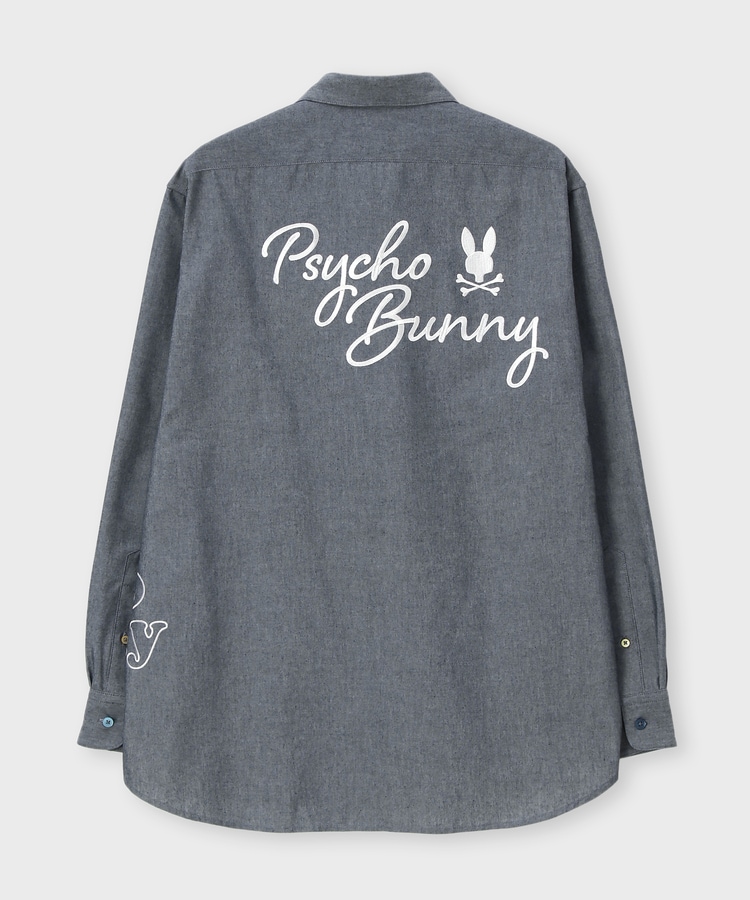 エンブロイダリー ダンガリーワッシャー シャツ｜Psycho Bunny｜サイコ