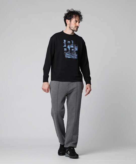 ヴィンテージライク ピンタック スウェットパンツ