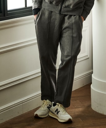 ヴィンテージライク ピンタック 　スウェットパンツ