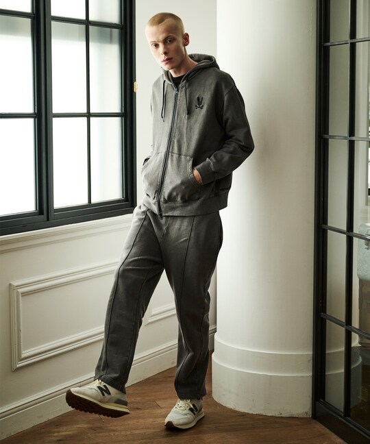 ヴィンテージライク ピンタック スウェットパンツ