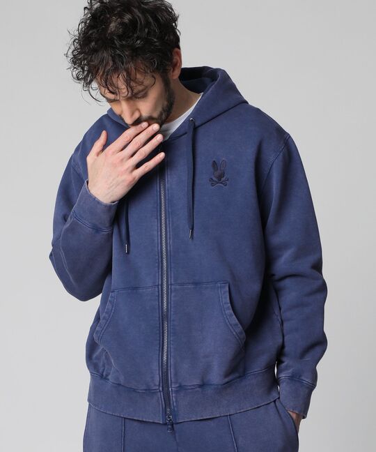 ヴィンテージライク スウェット ジップパーカ