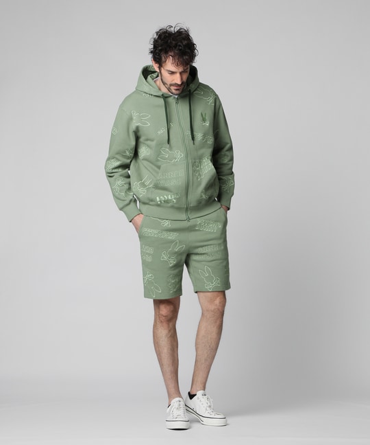 エンブロイダリーロゴパターン ショーツ