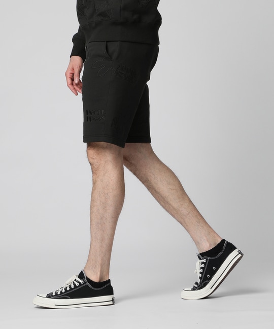 エンブロイダリーロゴパターン ショーツ