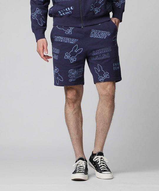 エンブロイダリーロゴパターン ショーツ