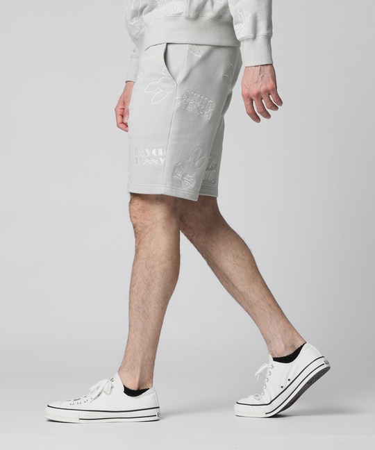 エンブロイダリーロゴパターン ショーツ