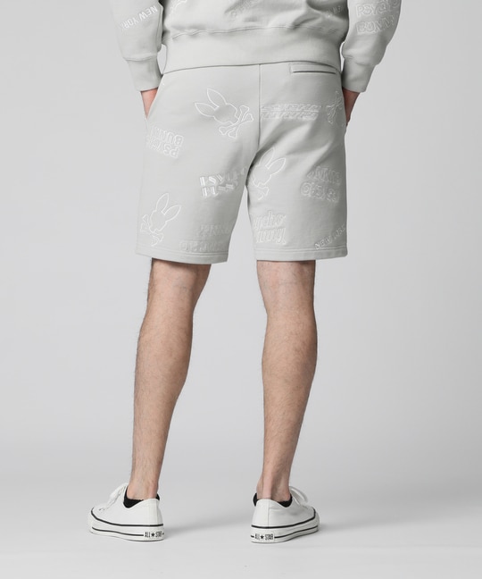 エンブロイダリーロゴパターン ショーツ