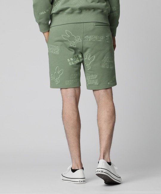 エンブロイダリーロゴパターン ショーツ