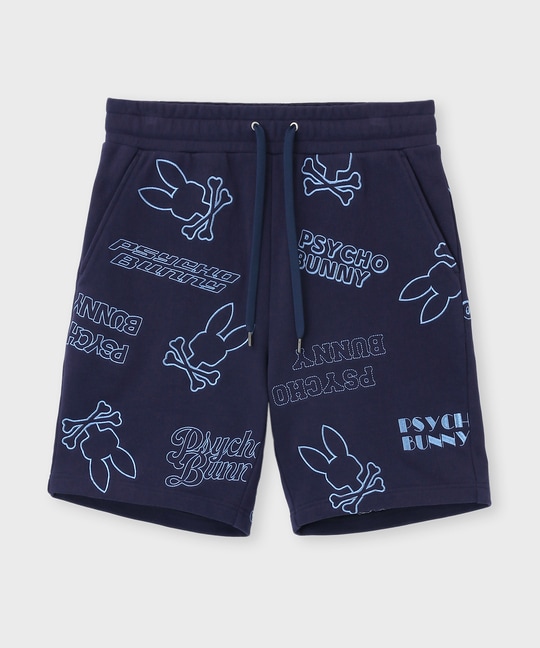 エンブロイダリーロゴパターン ショーツ