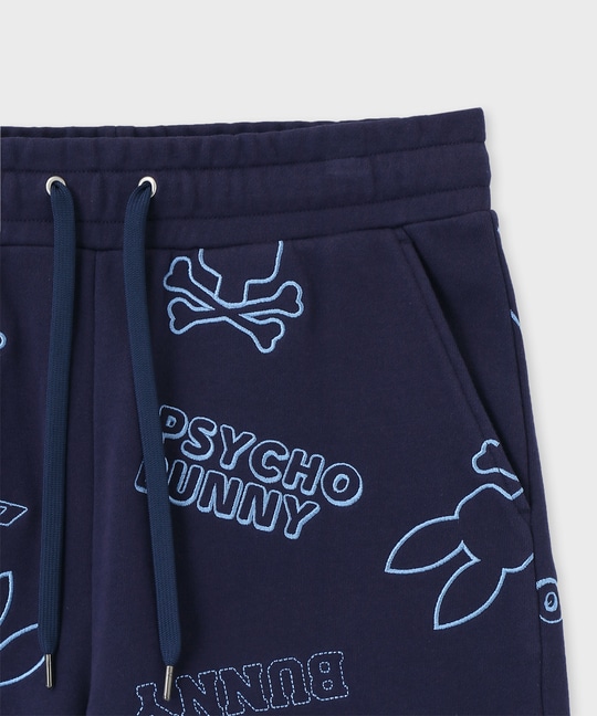 エンブロイダリーロゴパターン ショーツ