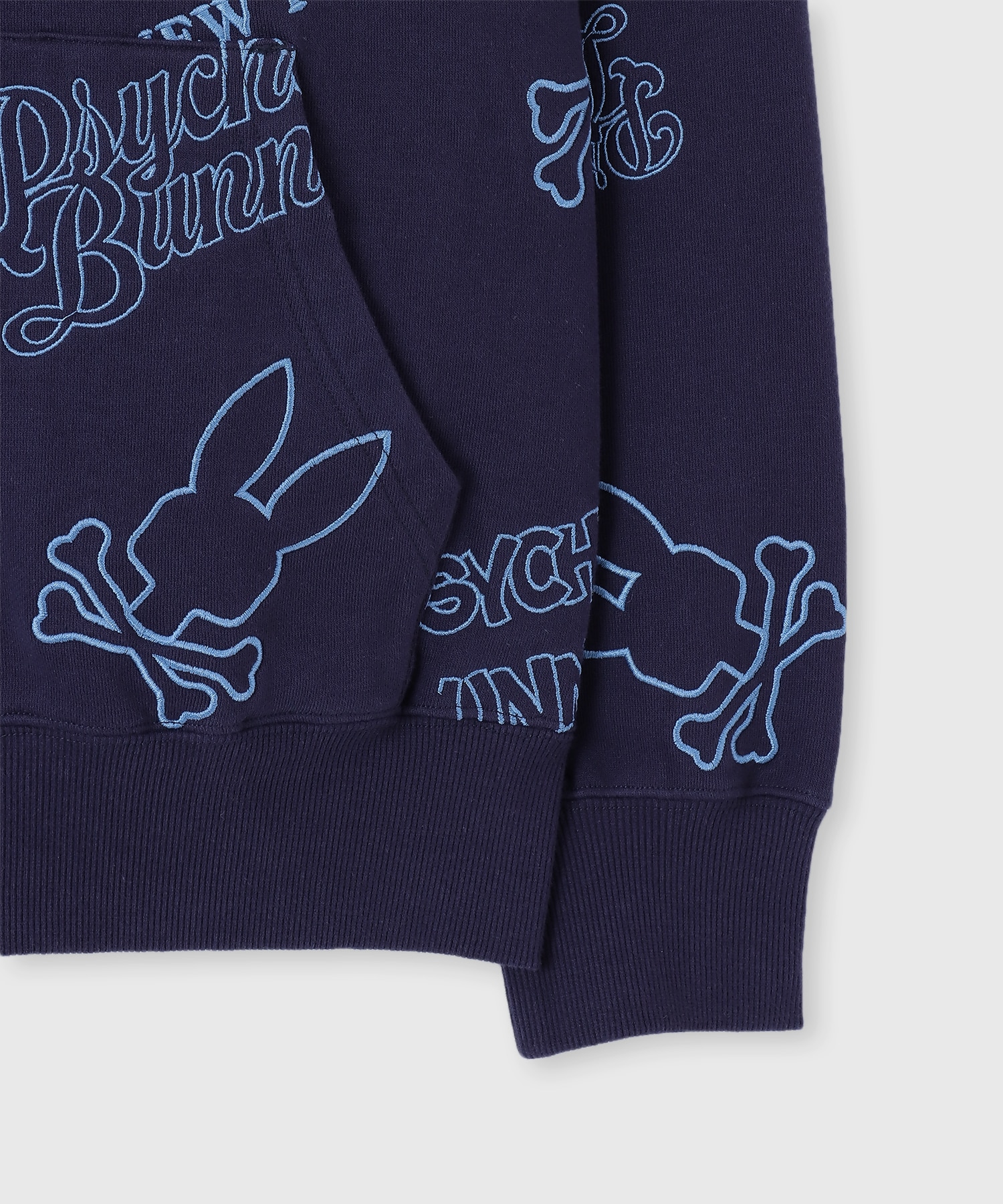 エンブロイダリーロゴパターン ジップパーカ｜Psycho Bunny｜サイコ