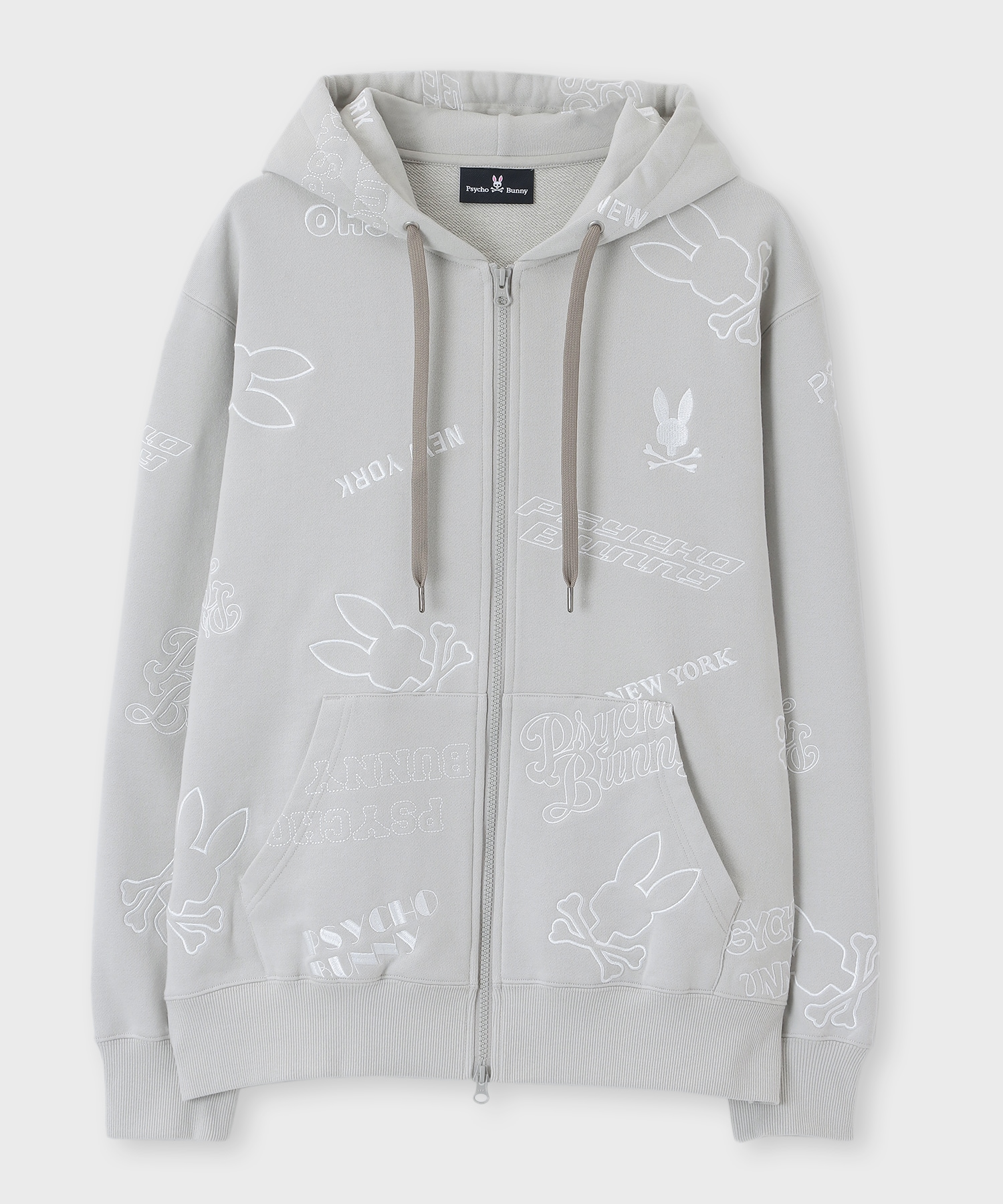 エンブロイダリーロゴパターン ジップパーカ｜Psycho Bunny｜サイコ