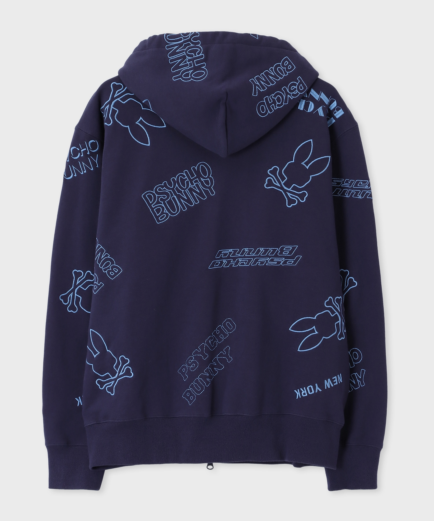 エンブロイダリーロゴパターン ジップパーカ｜Psycho Bunny｜サイコ
