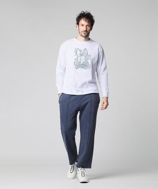 モザイクアウトラインバニー ロングスリーブTシャツ