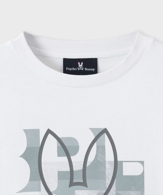 モザイクアウトラインバニー ロングスリーブTシャツ