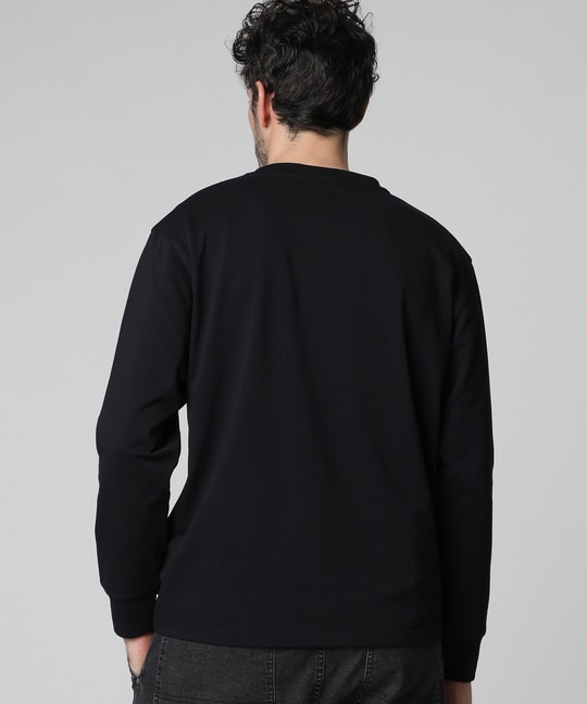 ロゴステッカーデザイン ロングスリーブTシャツ