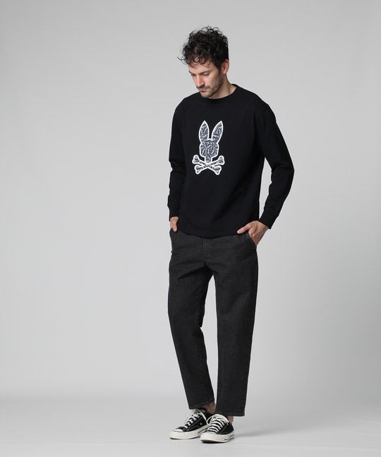 ロゴステッカーデザイン ロングスリーブTシャツ