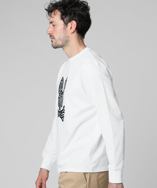 ロゴステッカーデザイン ロングスリーブTシャツ