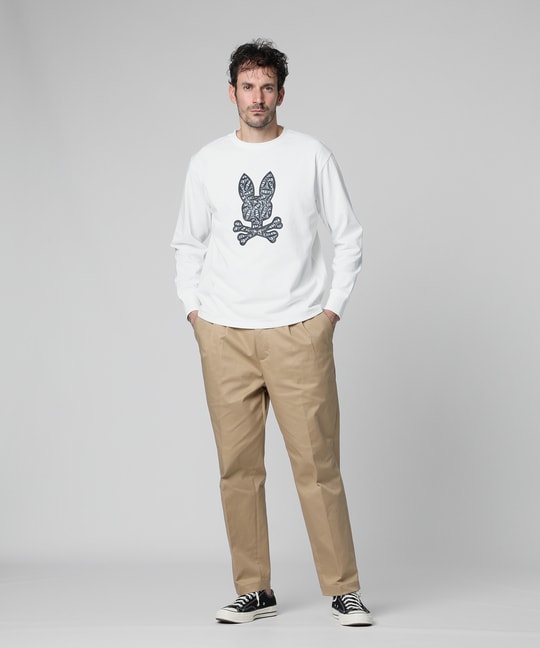 ロゴステッカーデザイン ロングスリーブTシャツ