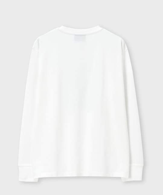 ロゴステッカーデザイン ロングスリーブTシャツ