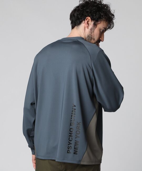 切替デザイン ロングスリーブTシャツ[SPORTS]