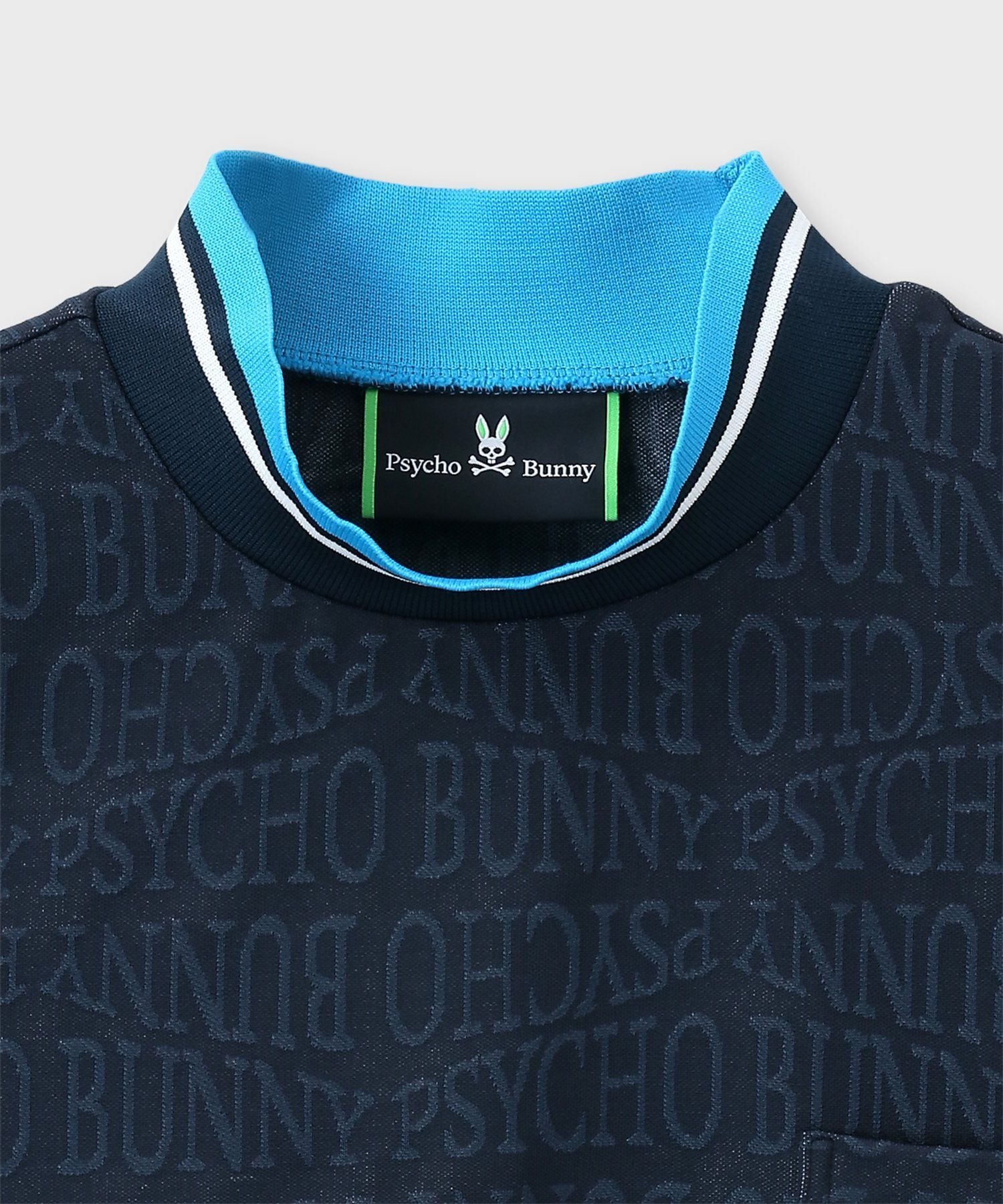 GOLF]フォントジャガード モックネック｜Psycho Bunny｜サイコバニー