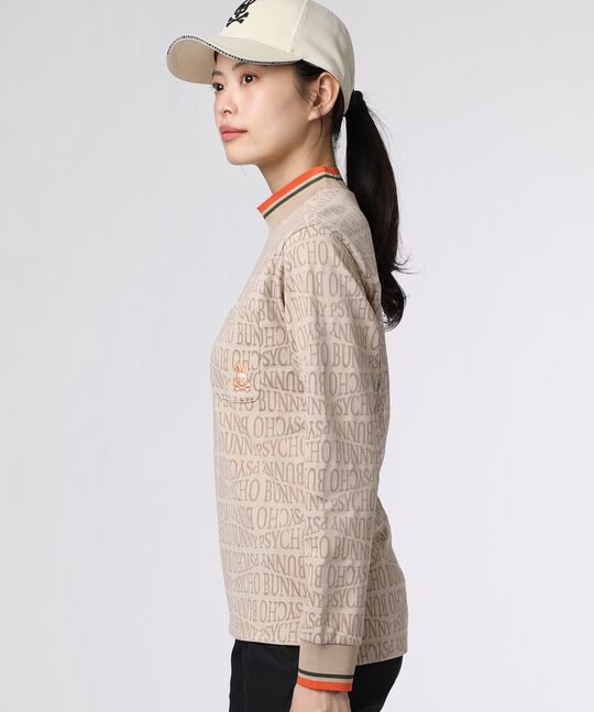 [GOLF][WOMEN]フォントジャガード モックネック