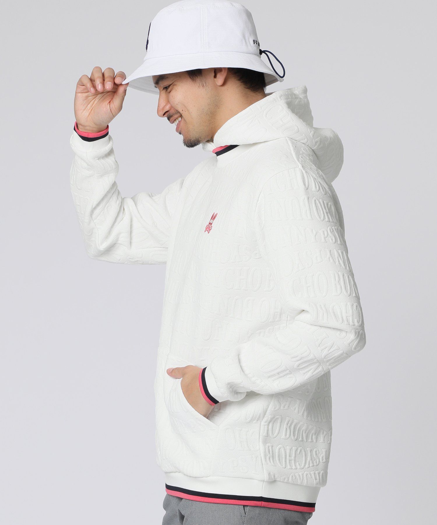 GOLF]フォントジャガード パーカ｜Psycho Bunny｜サイコバニー 公式