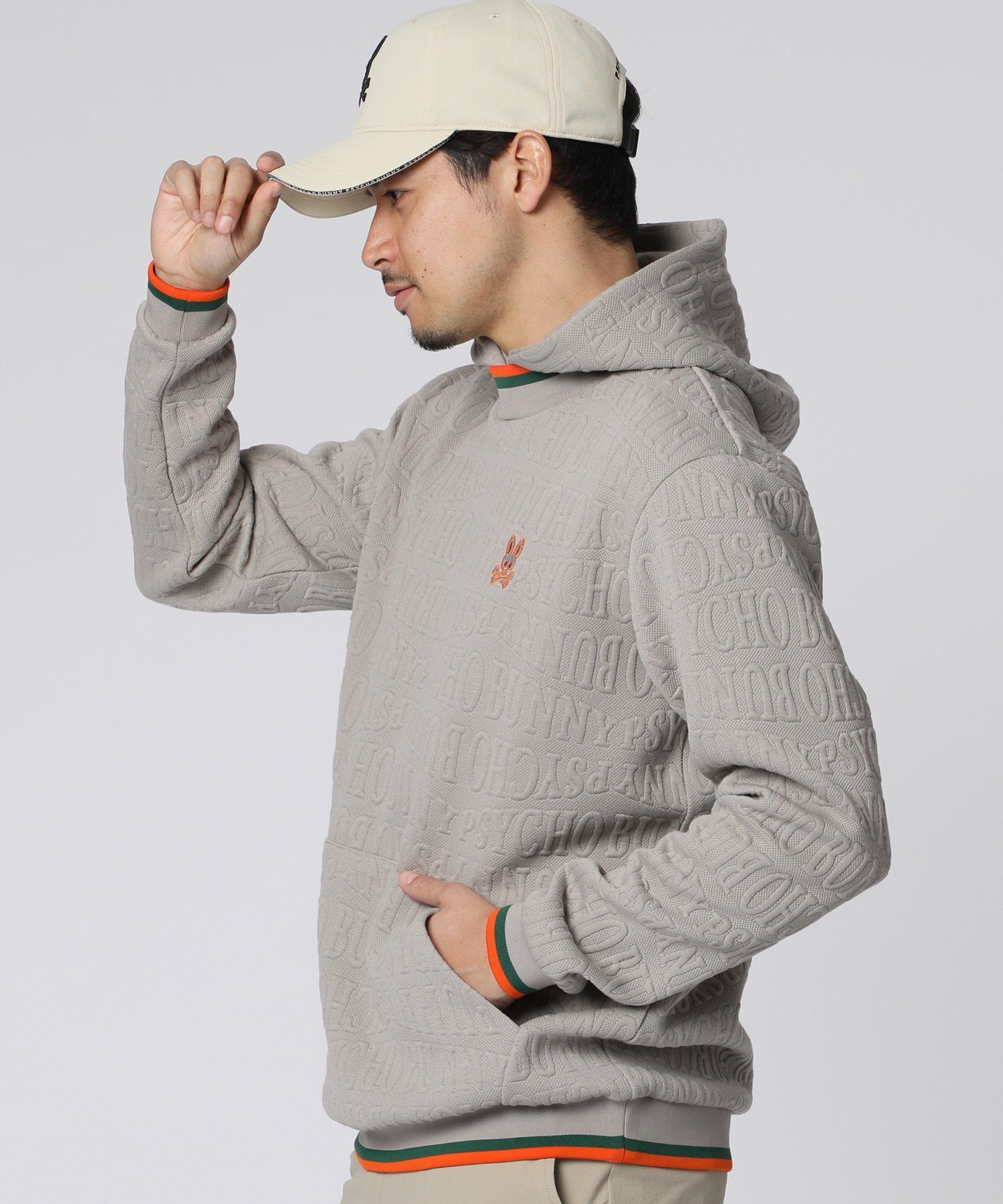 GOLF]フォントジャガード パーカ｜Psycho Bunny｜サイコバニー 公式