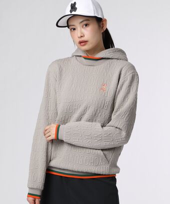 [GOLF][WOMEN]フォントジャガード 　パーカ