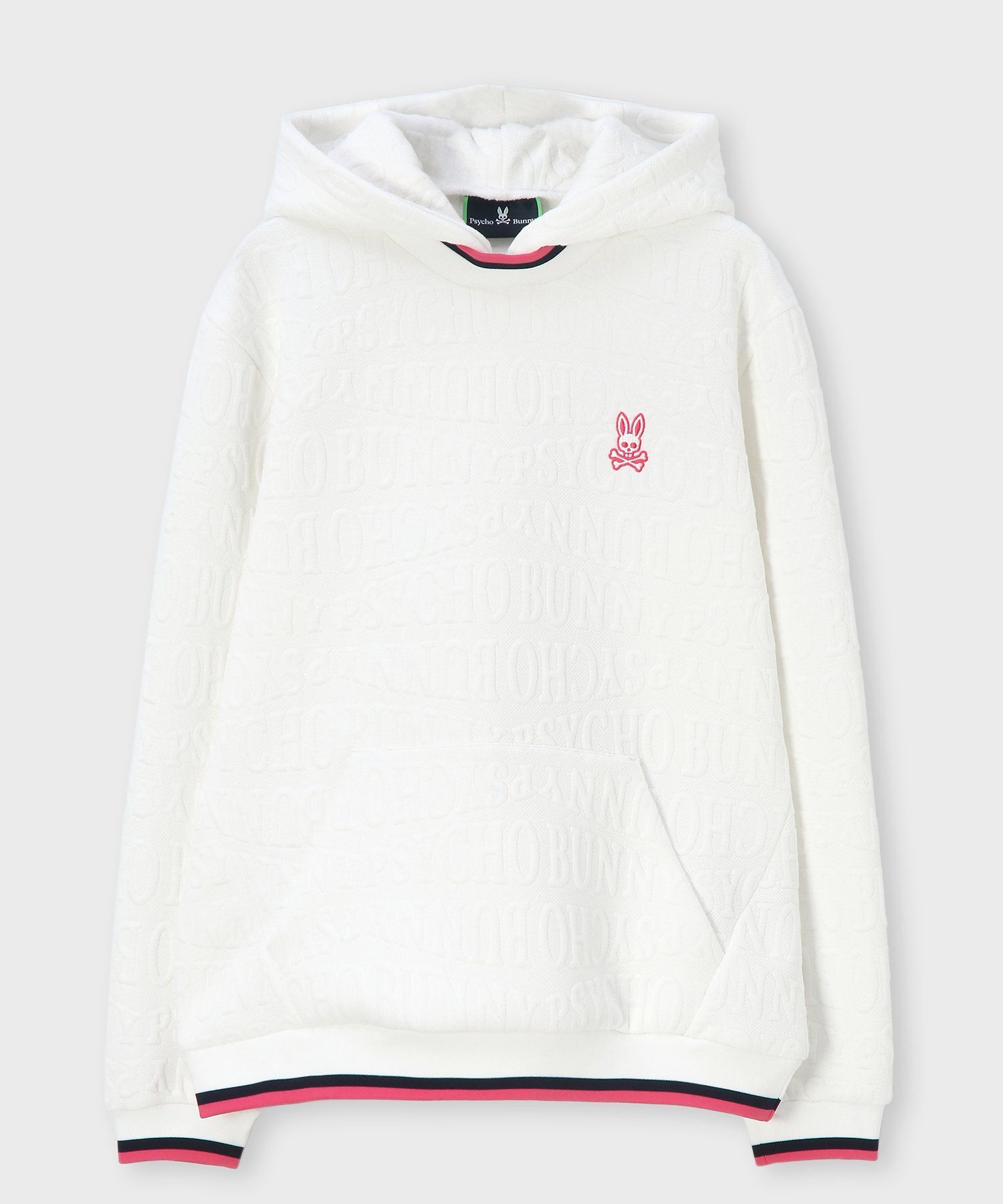GOLF][WOMEN]フォントジャガード パーカ｜Psycho Bunny｜サイコバニー