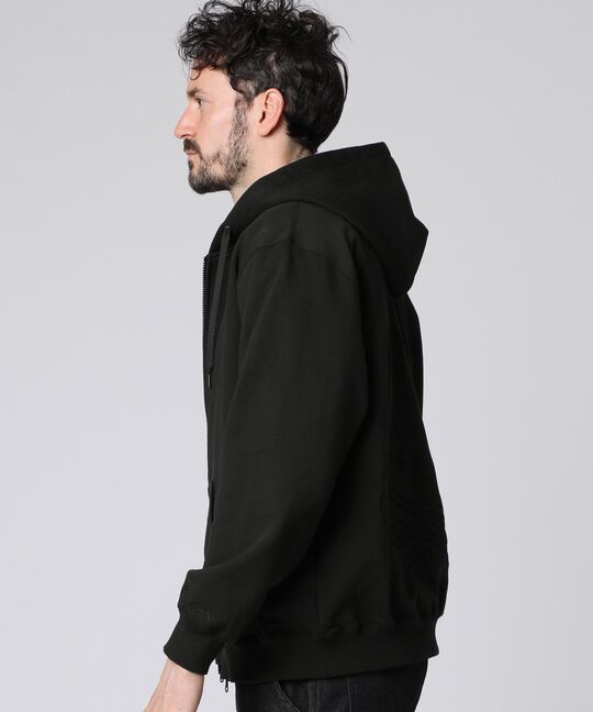 ビッグシルエットロゴ ジップパーカ