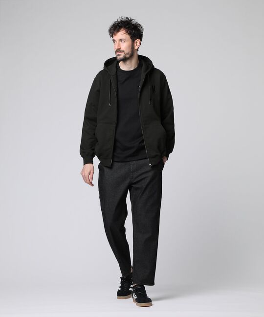 ビッグシルエットロゴ ジップパーカ