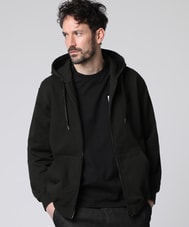 ビッグシルエットロゴ ジップパーカ