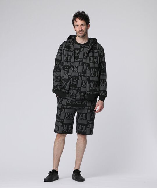 ジャガードセットアップ ジップパーカ