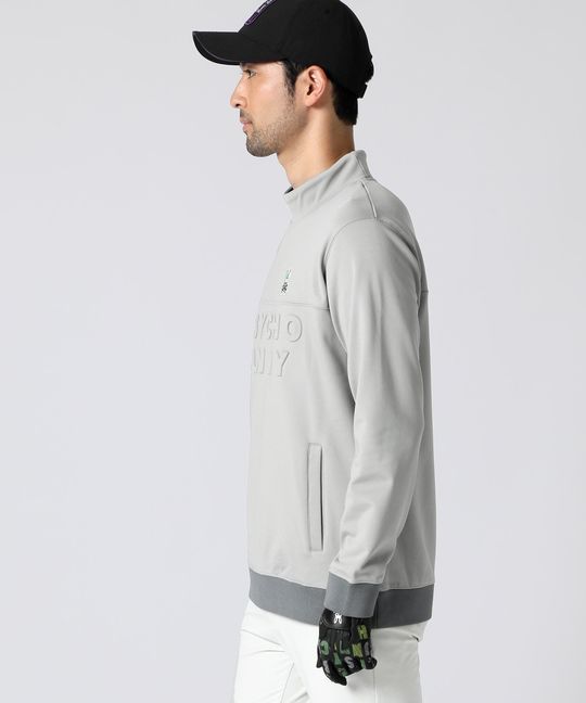 [GOLF]裏起毛 エンボスロゴ モックネック スウェット