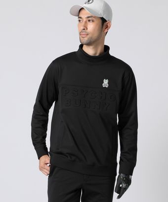 [GOLF]裏起毛 エンボスロゴ モックネック 　スウェット