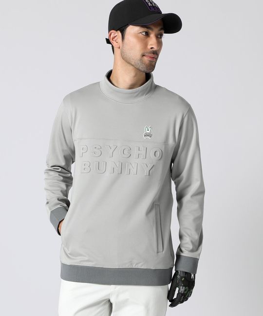 [GOLF]裏起毛 エンボスロゴ モックネック スウェット