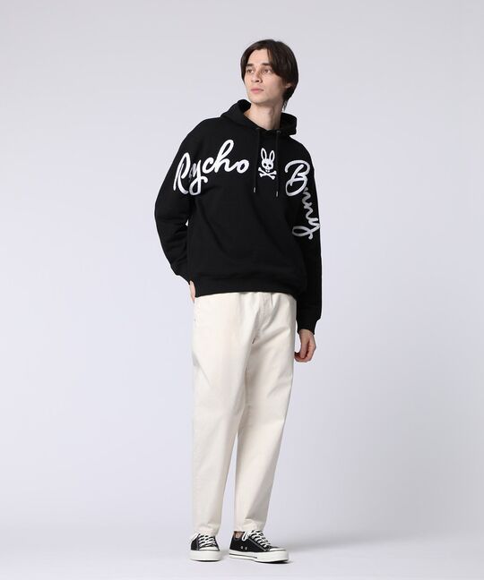 サガラ刺繍 クロスオーバーロゴパーカ