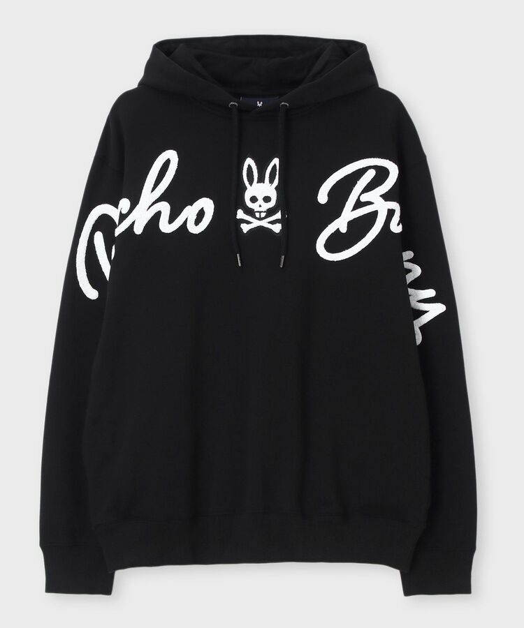 サイコバニー・サガラ刺繍 クロスオーバーロゴパーカ XLサイズ サガラ刺繍 クロスオーバーロゴパーカ｜Psycho Bunny｜サイコバニー