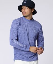 [GOLF]アームロゴ シルエットバニーモックネックTシャツ