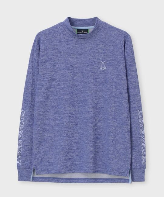 [GOLF]アームロゴ シルエットバニーモックネックTシャツ