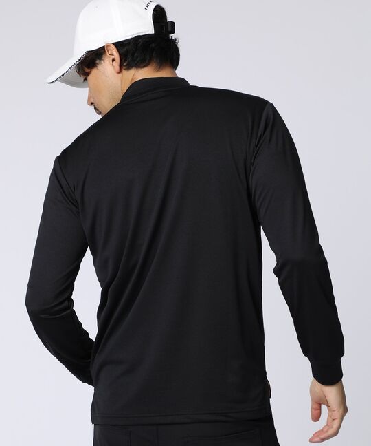 [GOLF]アームロゴ シルエットバニーモックネックTシャツ