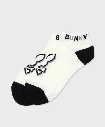 [GOLF]3Dシルエットバニー 　アンクルソックス