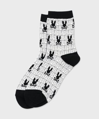 [GOLF]オリジナル総柄 　シルエットバニーソックス