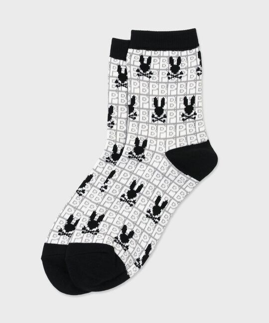 [GOLF]オリジナル総柄 シルエットバニーソックス