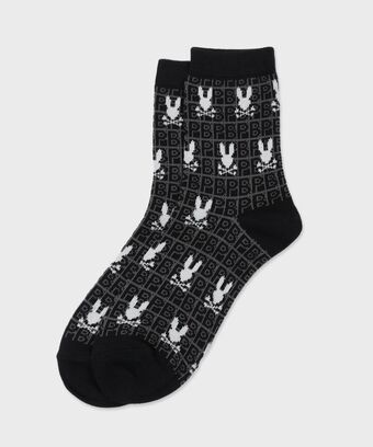 [GOLF]オリジナル総柄 　シルエットバニーソックス