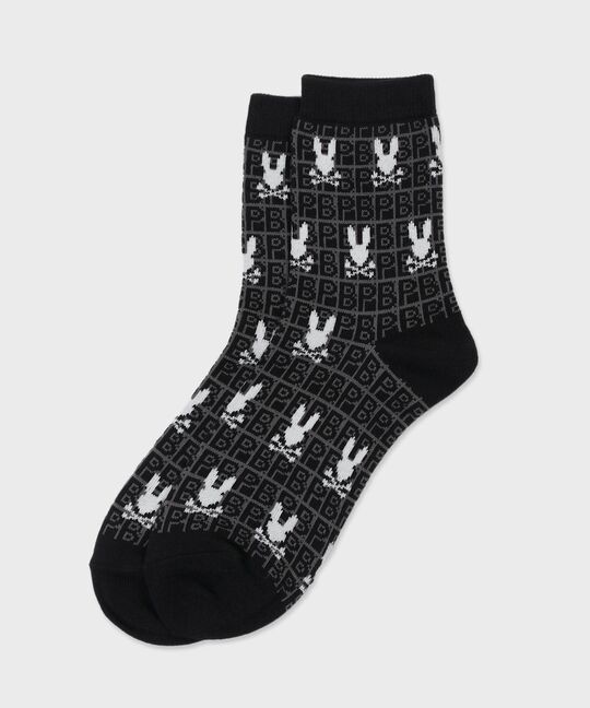 [GOLF]オリジナル総柄 シルエットバニーソックス